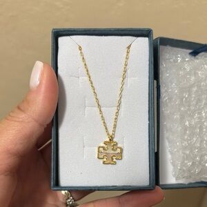 Gold Tory Burch Necklace